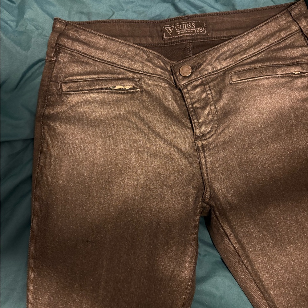 Guess Los Angeles Special Edition Silver Grey Designer Denim Pants - Picture 2 of 10